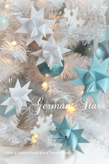 Beautiful folded paper German stars remind many of childhood when they were made at Christmas time. Easy to follow, step by step video tutorial teaches how to make them. 