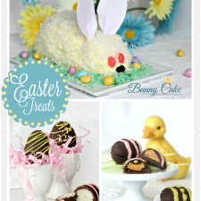 Easter Bunny Cake and Chocolate Candy