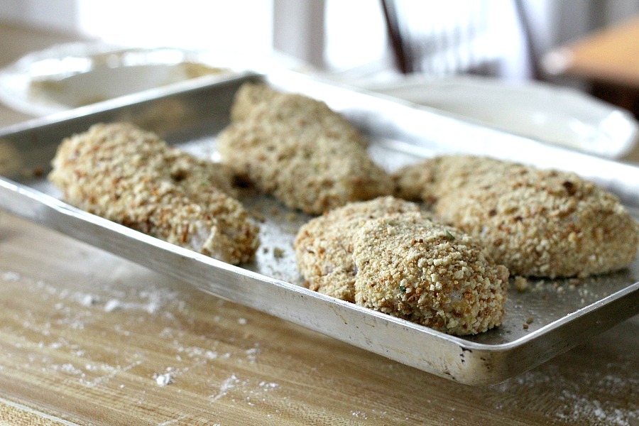 Oven-fried Chicken Breasts are moist on the inside with a nice crispy coating on the outside. That's hard to achieve using skinless, boneless chicken breasts and baking in the oven. Not with this recipe!