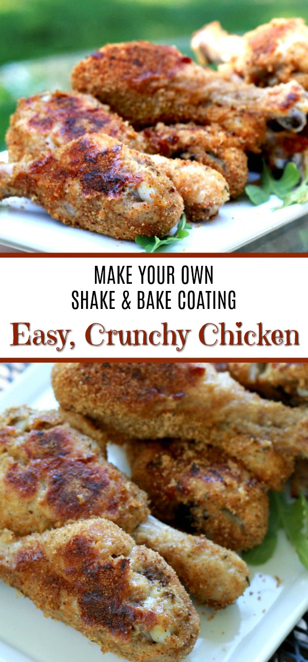 Easy recipe to make your own shake and bake coating for a no-frying delicious, crispy coating for poultry and pork right in the oven.