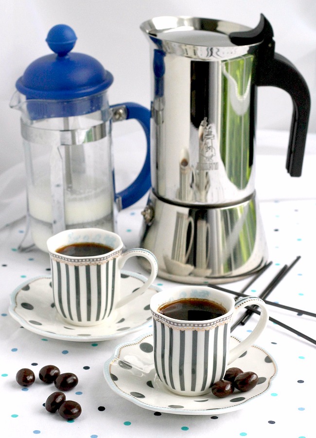Do you enjoy a good cup of espresso? Make espresso with frothed milk at home using a stove-top maker and enjoy the savings as well as the coffee.