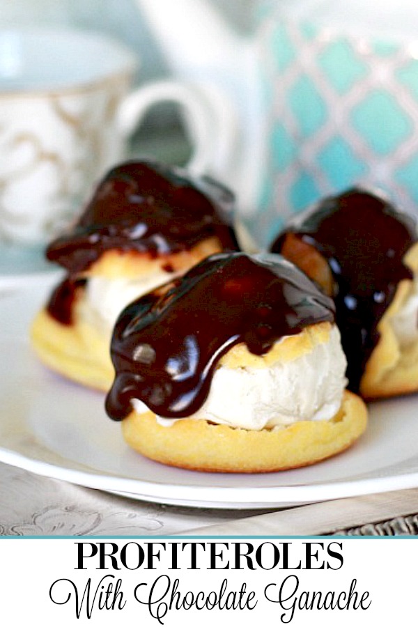 Profiteroles, or cream puffs, look elegant but are easy to make. Filled with pastry cream or ice cream, profiteroles can be eaten plain, dusted with confectioners' sugar or covered with a wonderful chocolate sauce or ganache for a delicious dessert.