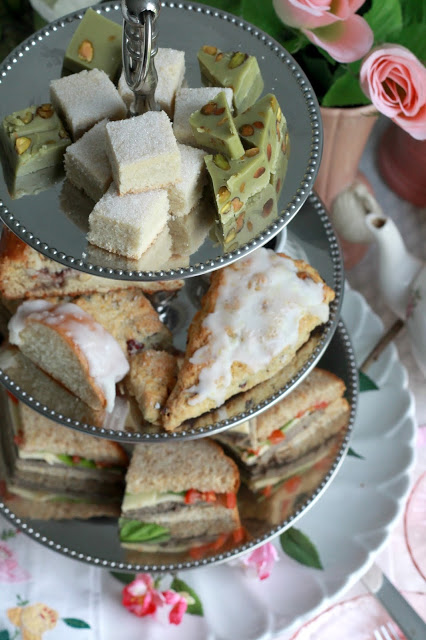 Easy to prepare an English Afternoon Tea just like you might have in London, England with scones, petite sandwiches and of course, tea.