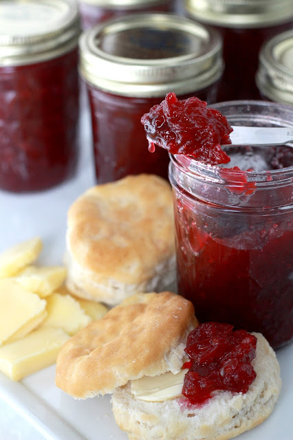 Easy recipe for homemade cranberry sauce made with orange juice and zest is the best tasting. Serve at Thanksgiving but also delicious with pork and ham.