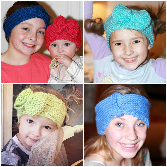 Keep those noggins warm with easy knitted headbands and ear warmers. Easily adjusted FREE pattern for different looks. They make great gifts too!