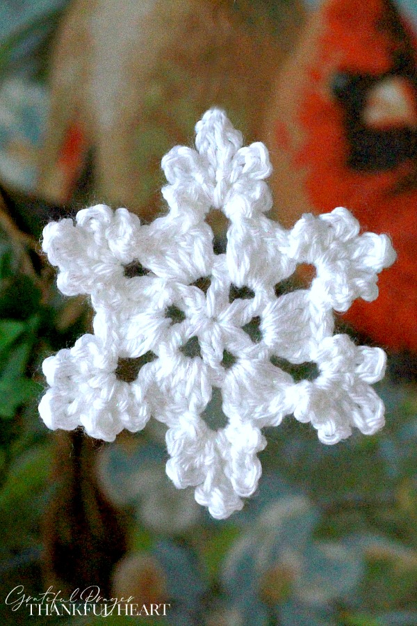 Pretty crochet snowflake is intricate and yet easy to make. Use as an ornament, gift embellishment or window decoration. Great video how-to.