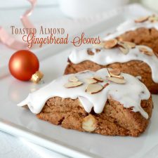 Toasted Almond Gingerbread Scones