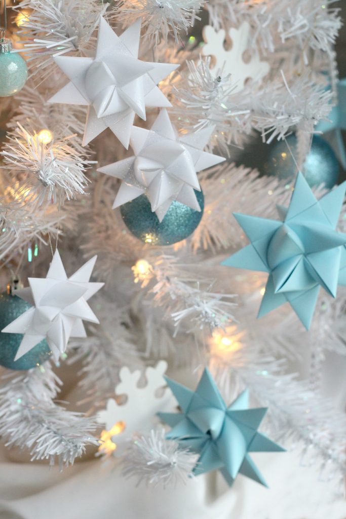 Beautiful folded paper German stars remind many of childhood when they were made at Christmas time. Easy to follow, step by step video tutorial teaches you how to make them.