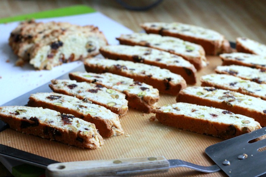 There's nothing better than a crunchy biscotti with your favorite beverage and Pistachio Cherry Biscotti is a perfect treat. You'll love this easy recipe!