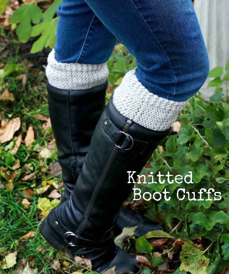Knitted Boot Cuffs with matching cowl, neck warmer are both warm, stylish and easy to make even for a beginner. Easy pattern and lovely made as gifts.