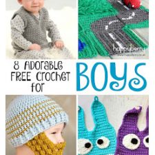 8 Adorable {FREE} Crochet Patterns for BOYS
