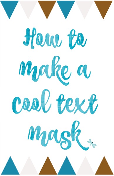 Creating a cool Text Mask is so easy! Follow these clear instructions and you will be making text mask for many of your craft and photo projects.