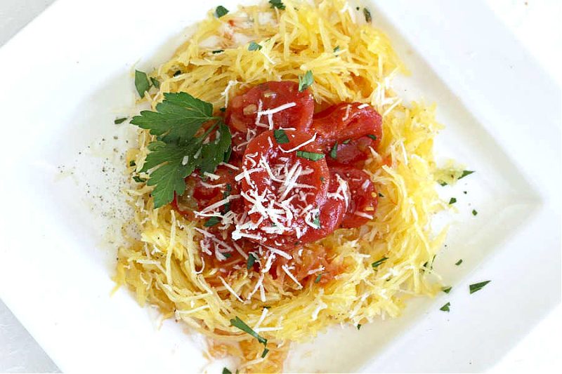 Roasted spaghetti squash is easy to prepare, and a healthy, gluten-free, low calorie dish for lunch, dinner or side dish.