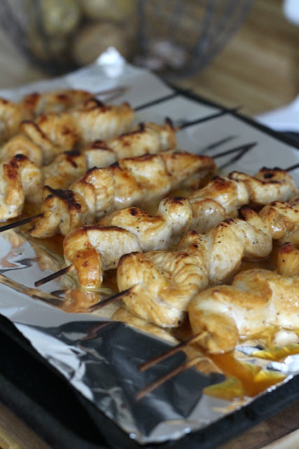 You won't believe how easy it is to make grilled chicken kabobs and how moist and tender they are! Just two ingredients ~ that's it!