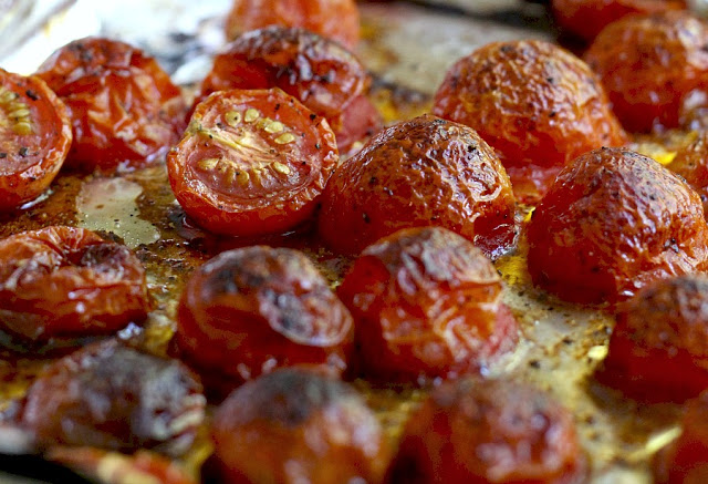 Visit to London Covent Garden and Jamie Oliver restaurant inspired this easy recipe for roasted cherry tomato and basil bruschetta with creamy ricotta. A fresh and delicious summertime appetizer or entree.