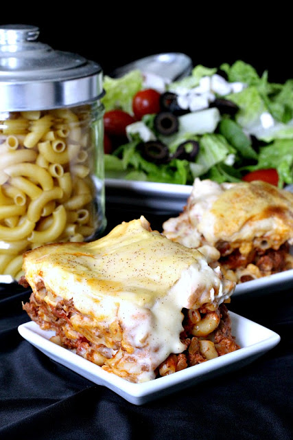 Easy recipe for classic Pastitsio Greek Casserole, a pasta dish that contains ground beef and béchamel sauce. 