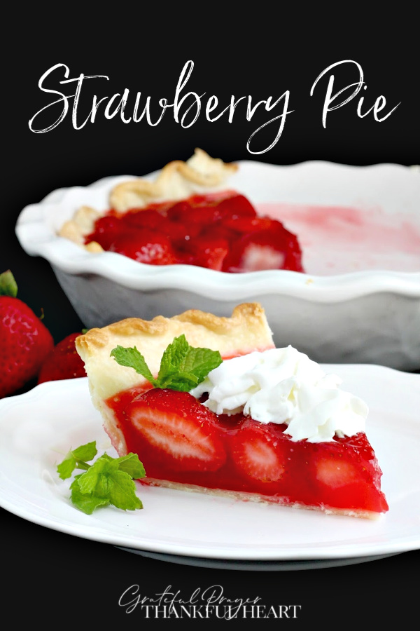 Easy recipe for Fresh Strawberry Pie. Bursting with berries in a sweet Jello filling and served with whipped cream.