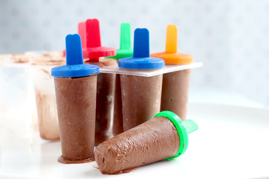 Easy recipe for Chocolate peanut butter fudgescicle frozen pops