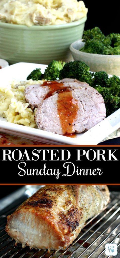 Making an old-fashioned Sunday dinner meal isn't as hard as you think. Serve easy pork roast with sweet and sour sauce, mashed potatoes and steamed broccoli and wait for the smiles. 