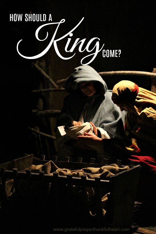 How should a KING come? Even a child knows the answer of course… And the angels cried “glory, glory to God”. Beautiful song and words to celebrate the birth of a Savior.