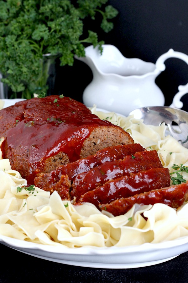 Sweet and Sour Meatloaf is an all-time favorite comfort food. Easy and delicious with a tangy, sauce poured on the top and baked until bubbly. 