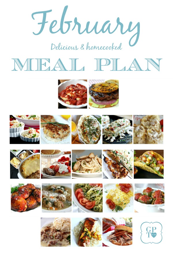 Save time and money following a meal planner with links to all recipes. Delicious February or winter dishes meals you and your family will love. Wholesome, healthy, delicious and homemade.