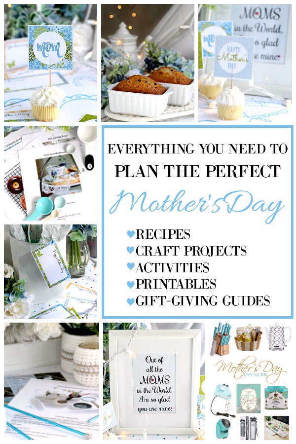 Planning the Perfect Motherâs Day celebration is so easy with this collection of yummy brunch recipes, handmade craft projects, helpful gift guide and heartwarming printables for games, notes, letters and food toppers. Make Mom feel totally loved and appreciated.