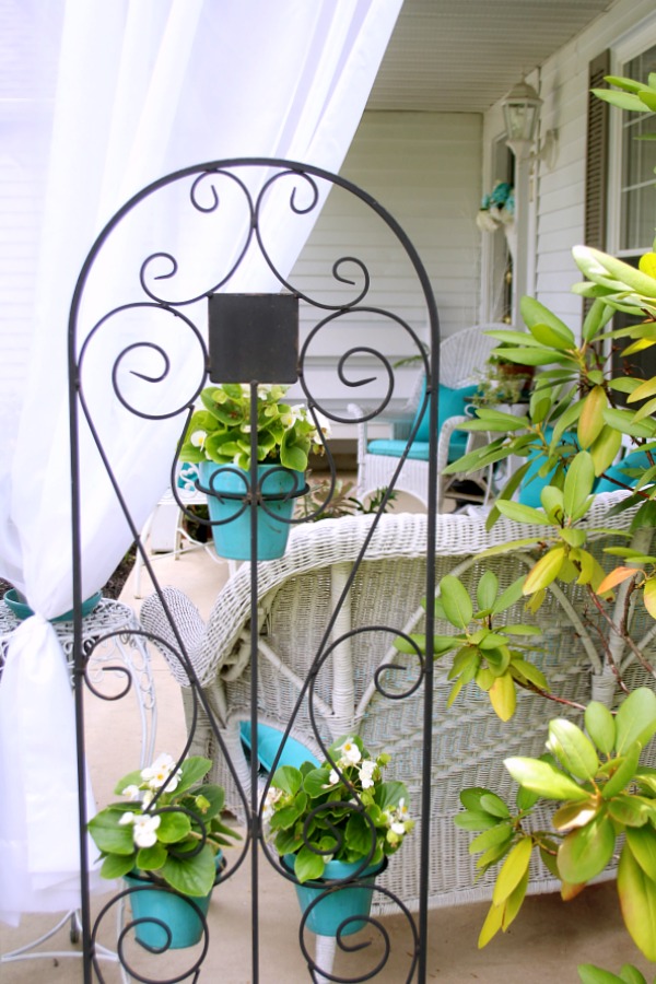 A little updating and decorating to give the front porch some curb appeal. Summer on the porch is the perfect place for quiet time or entertaining.