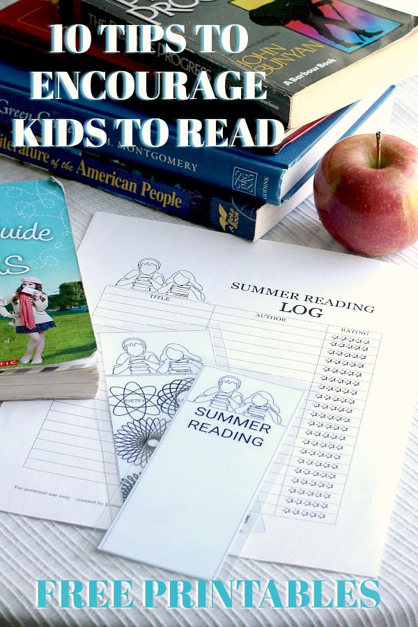 School is out! Get FREE printables, kids Summer Reading Log and Book Marks. With 10 Tips to Encourage Summer Reading.