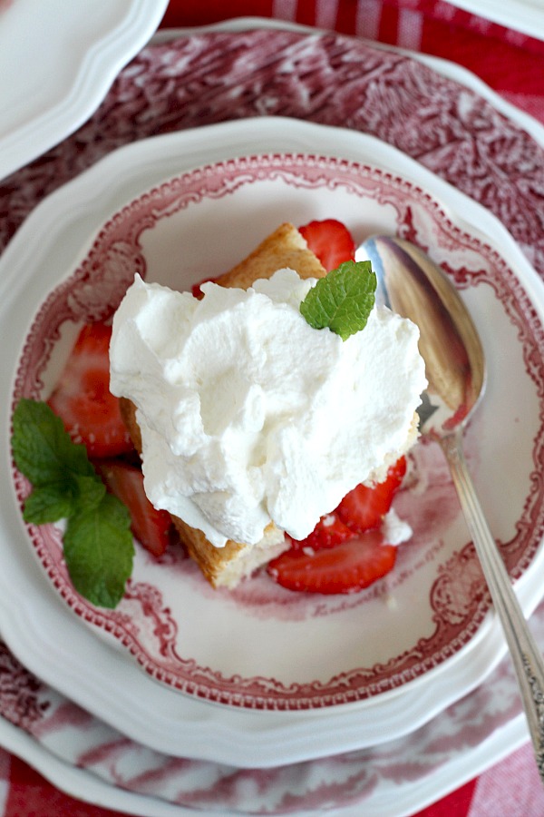 Oh, those lazy, hazy days of summer. Doesn't a bowl of strawberry shortcake sound like a lovely idea? This easy recipe for a summertime favorite is served with fresh, sliced strawberries and whipped cream for a delicious dessert.