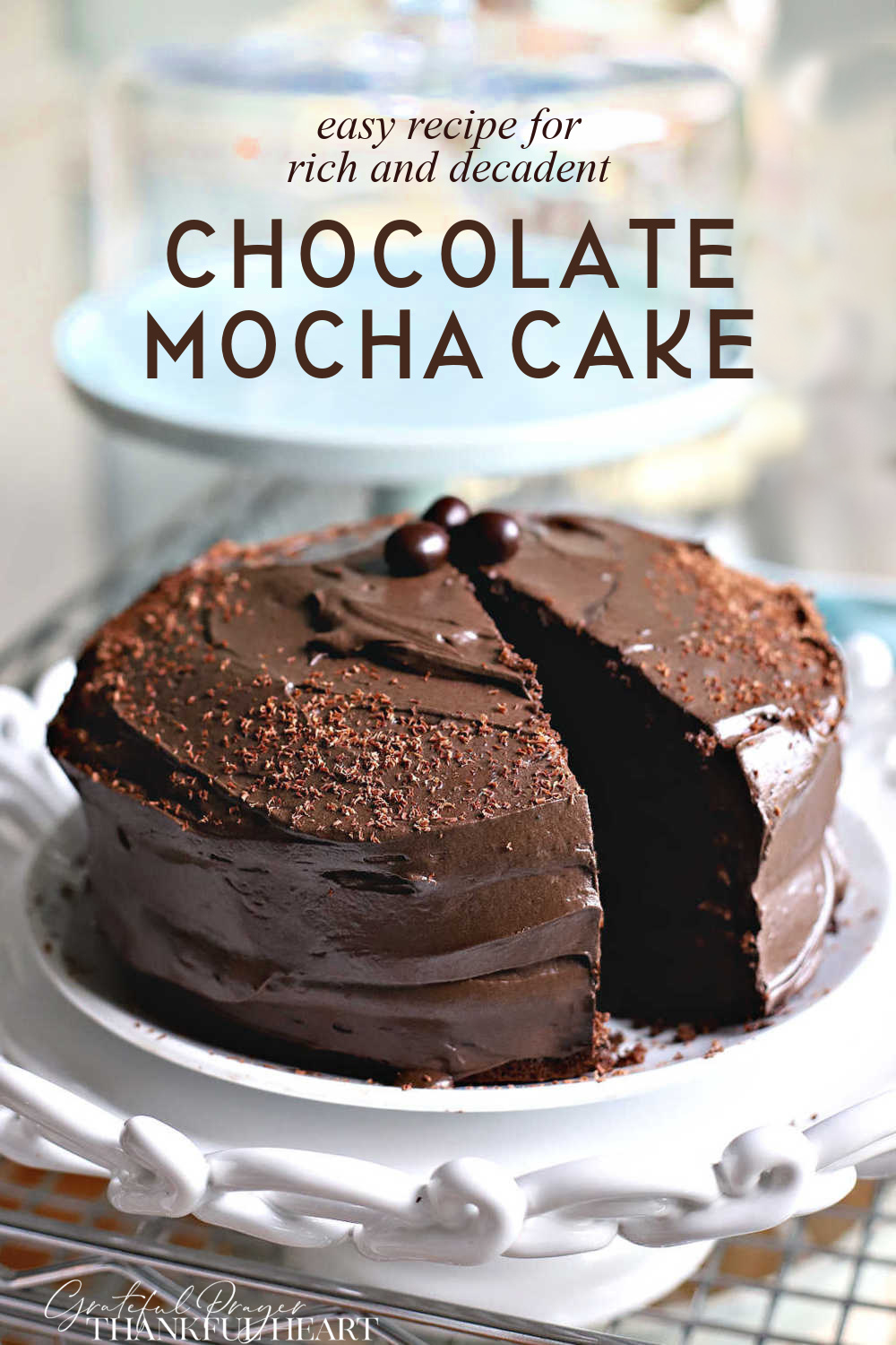 Easy recipe for rich and decadent chocolate Mocha cake