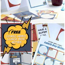 Comic Hero Lunch Box Notes
