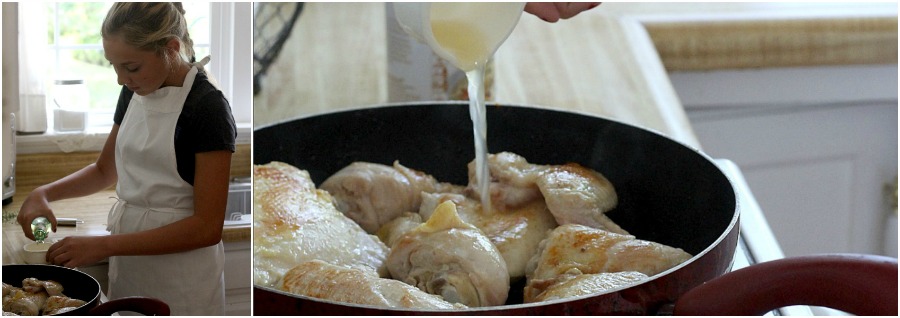 Poulet a la Creme or chicken in cream sauce looks & sounds complicated. It's really an easy and delicious French dish special enough for entertaining yet simple for weeknight dinner.