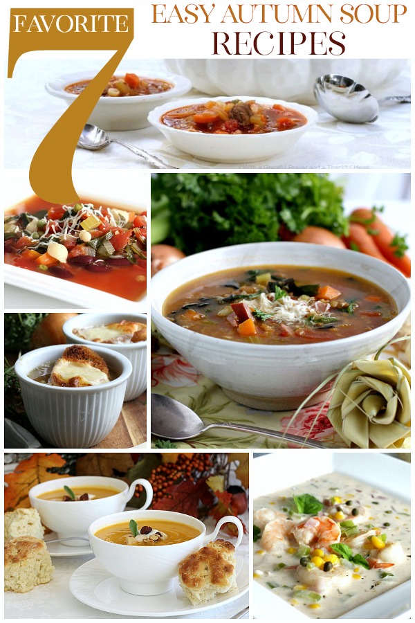 Brisk and windy days of autumn call for tummy filling, heart-warming and taste-satisfying soup. There's nothing like a steaming bowl of homemade soup to warm you up on a cool fall day. The next time you're craving a meal that's comforting and delicious, make any of these 7 Favorite Autumn Soup recipes.