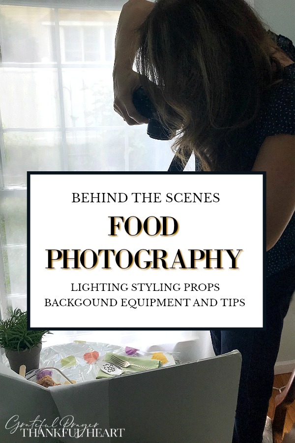 Get great food photography shots that look amazing. Tips for styling, lighting, backgrounds, props, camera equipment and a behind the scenes peek at a food blogger.