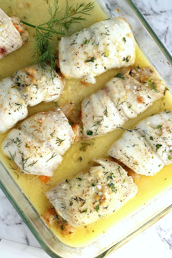 Delicious Shrimp Stuffed Flounder is easy and complany-special. Filled with sauteed veggies and seasonings, it is a favorite fish dinner entree.