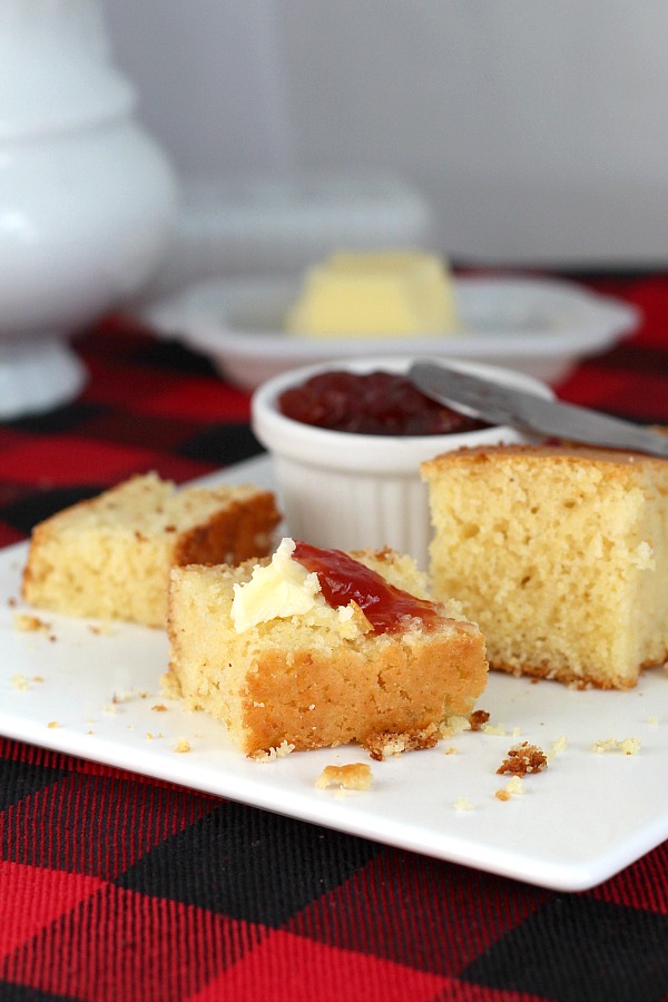 You'll love this very easy sweet honey cornbread simply mixed in a bowl and baked to a golden brown. Perfect with chili, soup or meat entree.