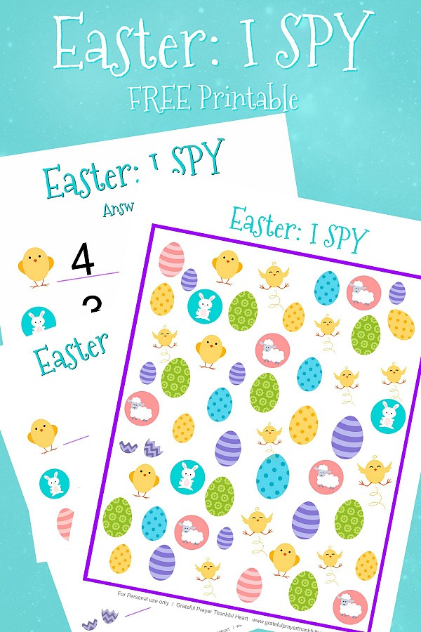 Having an activity to keep the little ones busy before or after your holiday dinner can sometimes be challenging. Kids will love this I Spy Easter Printable. It is a colorful and fun counting page that siblings and grandparents will enjoy as well.