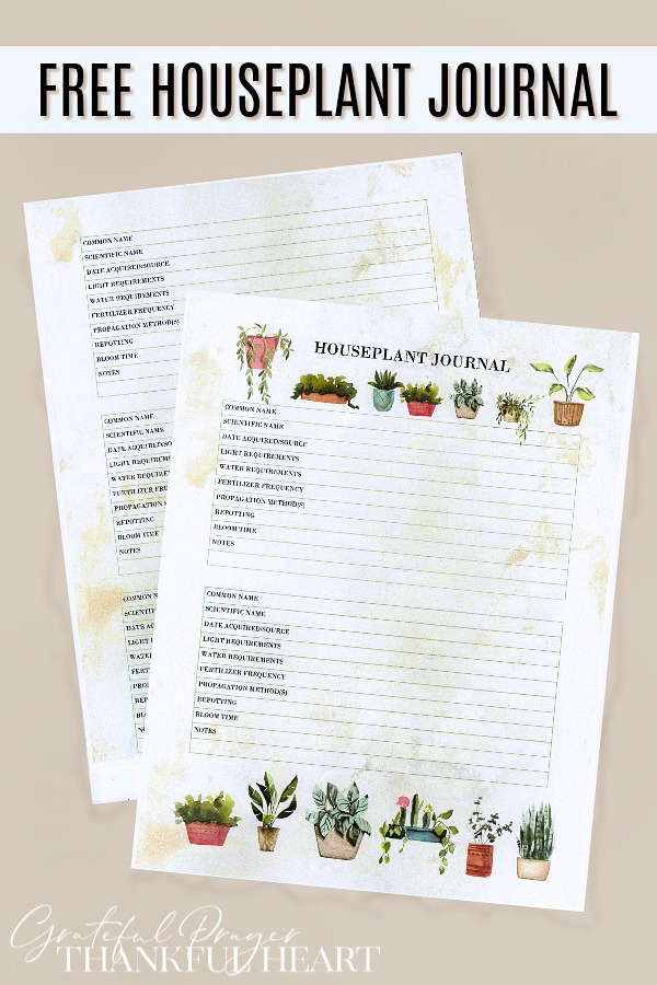 Growing plants has so many benefits, providing a pleasurable hobby while adding beauty to your living space. This FREE houseplant journal is great for beginners to keep track of each plant but is also helpful as your collection grows, determining the best care requirements for each new green baby you bring into the family. 