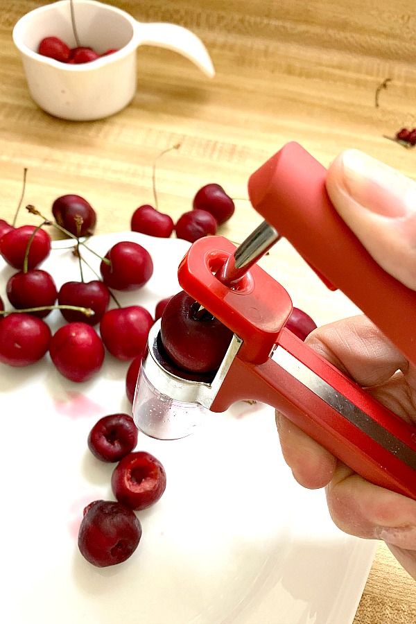 Make short work of the tedious job of removing the pits from cherries with a cherry pitter. Perfect for eating and for using in recipes.