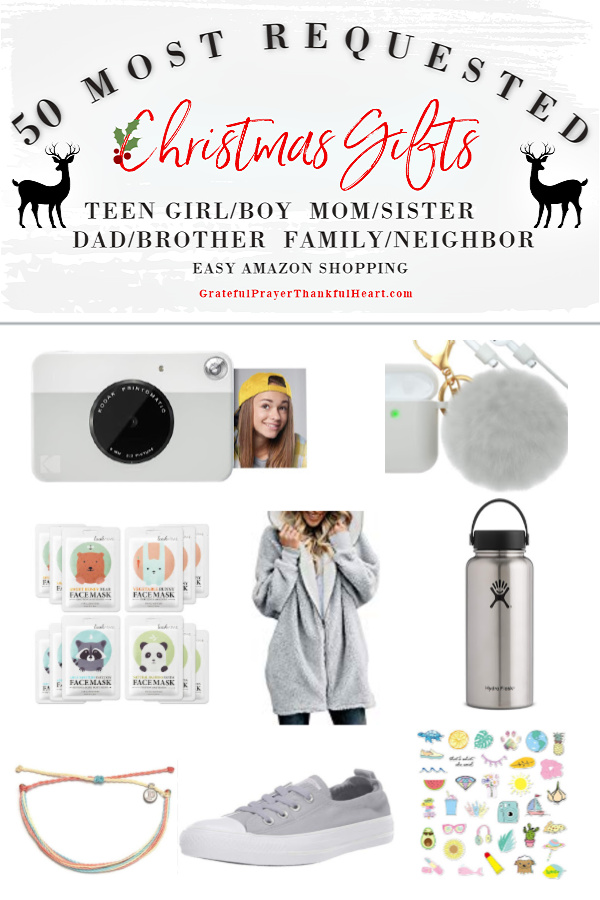 Make gift-giving easy for the teen girls on your list. The best and most requested Christmas and holiday shopping guide ideas for high-school girls plus suggestions for Mom, sister, Dad, brother, teen boys, him, her, neighbor and family. Best gifts from Amazon!