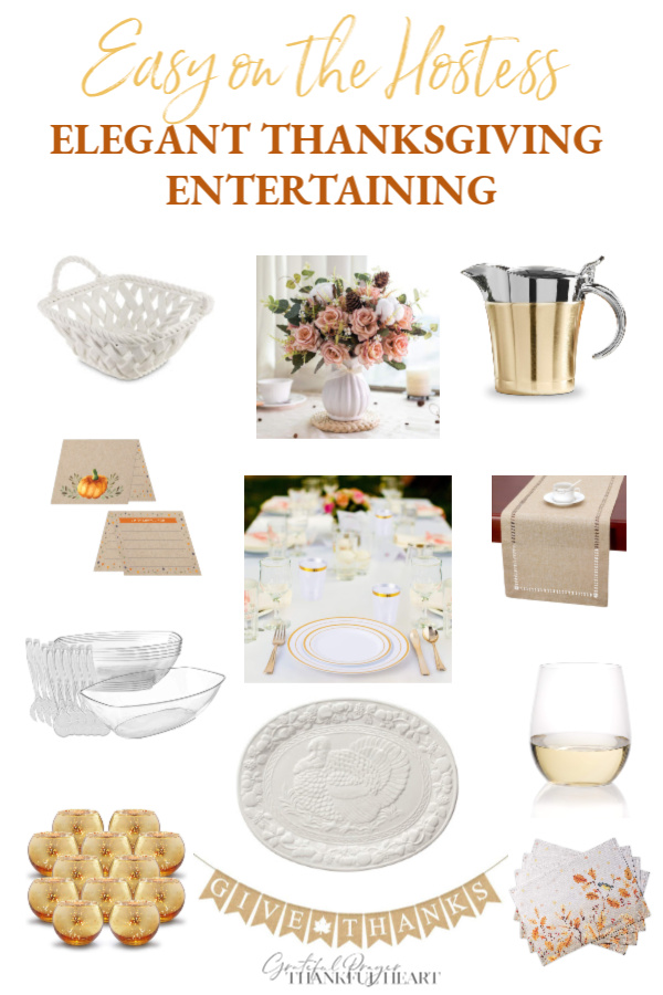 Can you create an elegant Thanksgiving tablescape using disposable items? Absolutely yes! Save time, work, and enjoy being a hostess and your guests. Include a pretty centerpiece, candles and festive items for a chic or rustic look with this helpful shopping guide.