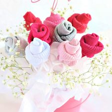 Baby Sock Roses
