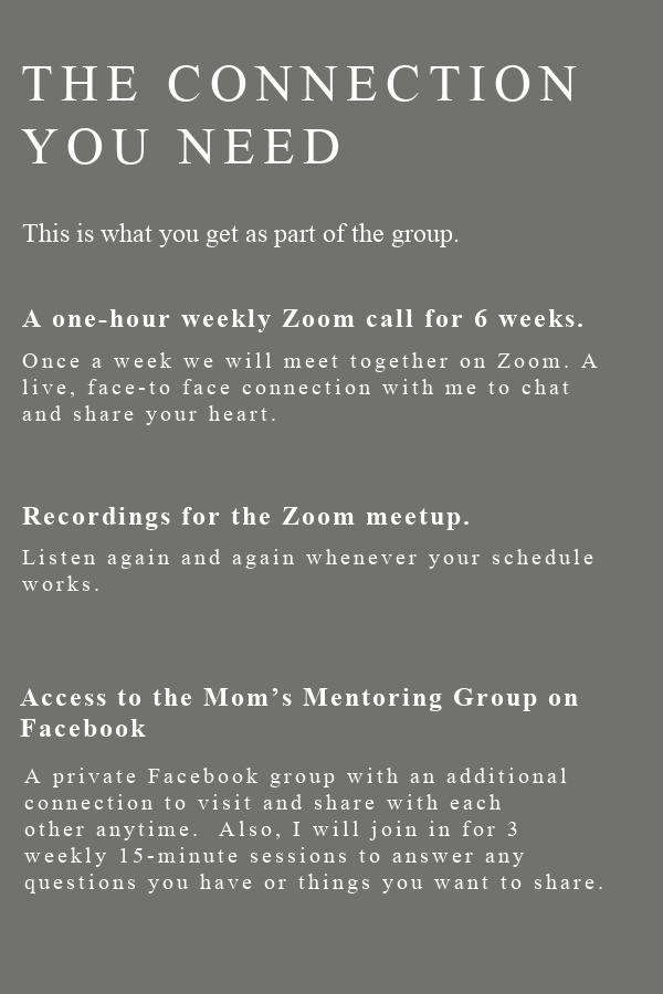 Invitation to moms mentoring group