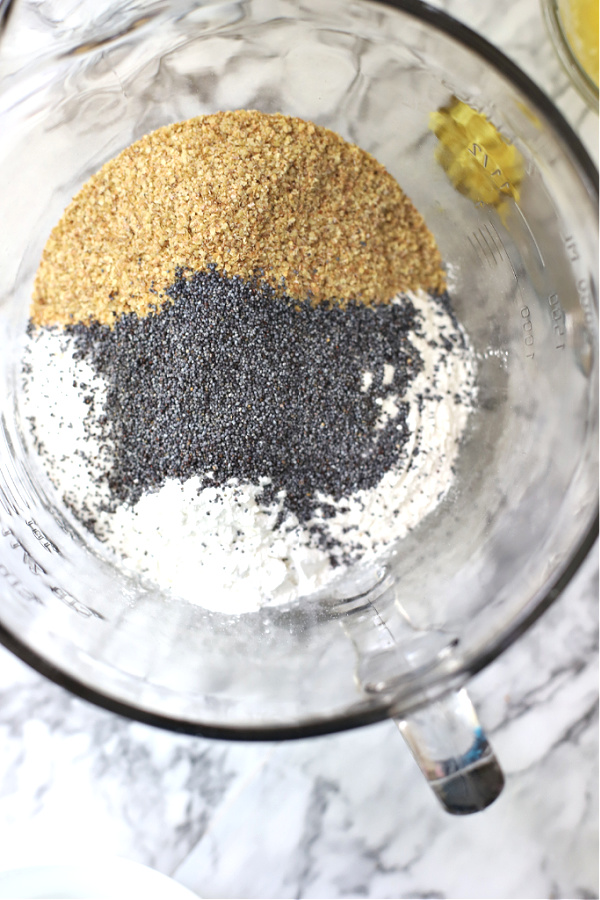 Poppy seeds and wheat germ for Poppy seed muffins