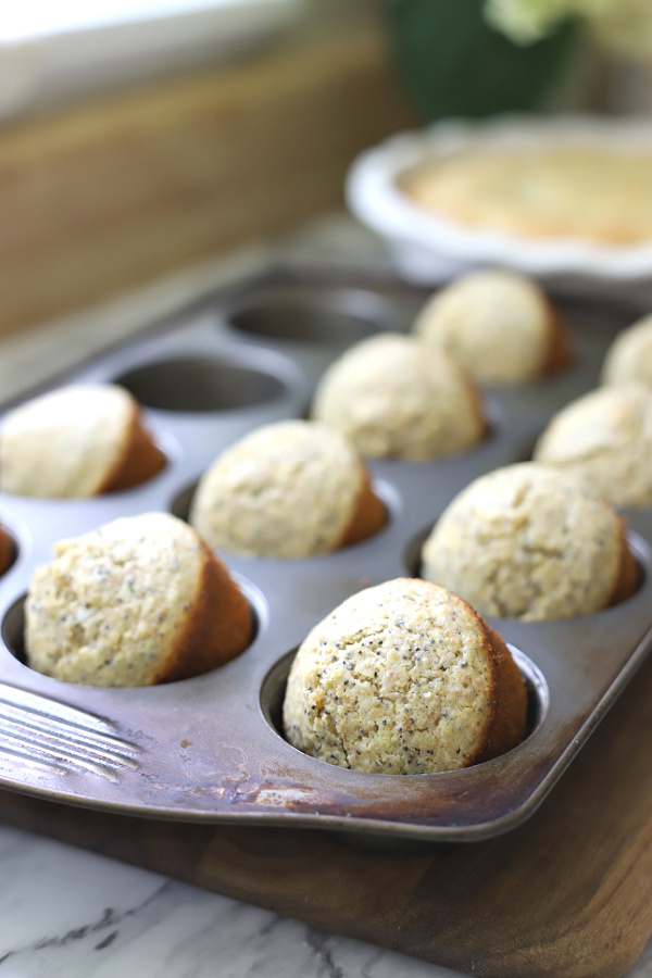 baked poppy seed muffins