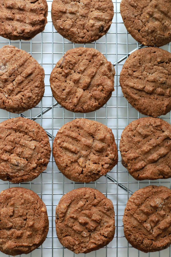 Chocolate peanut butter cookies
