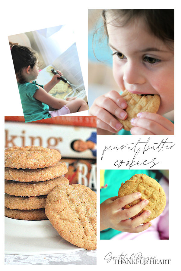 Traditional peanut butter cookies for kids