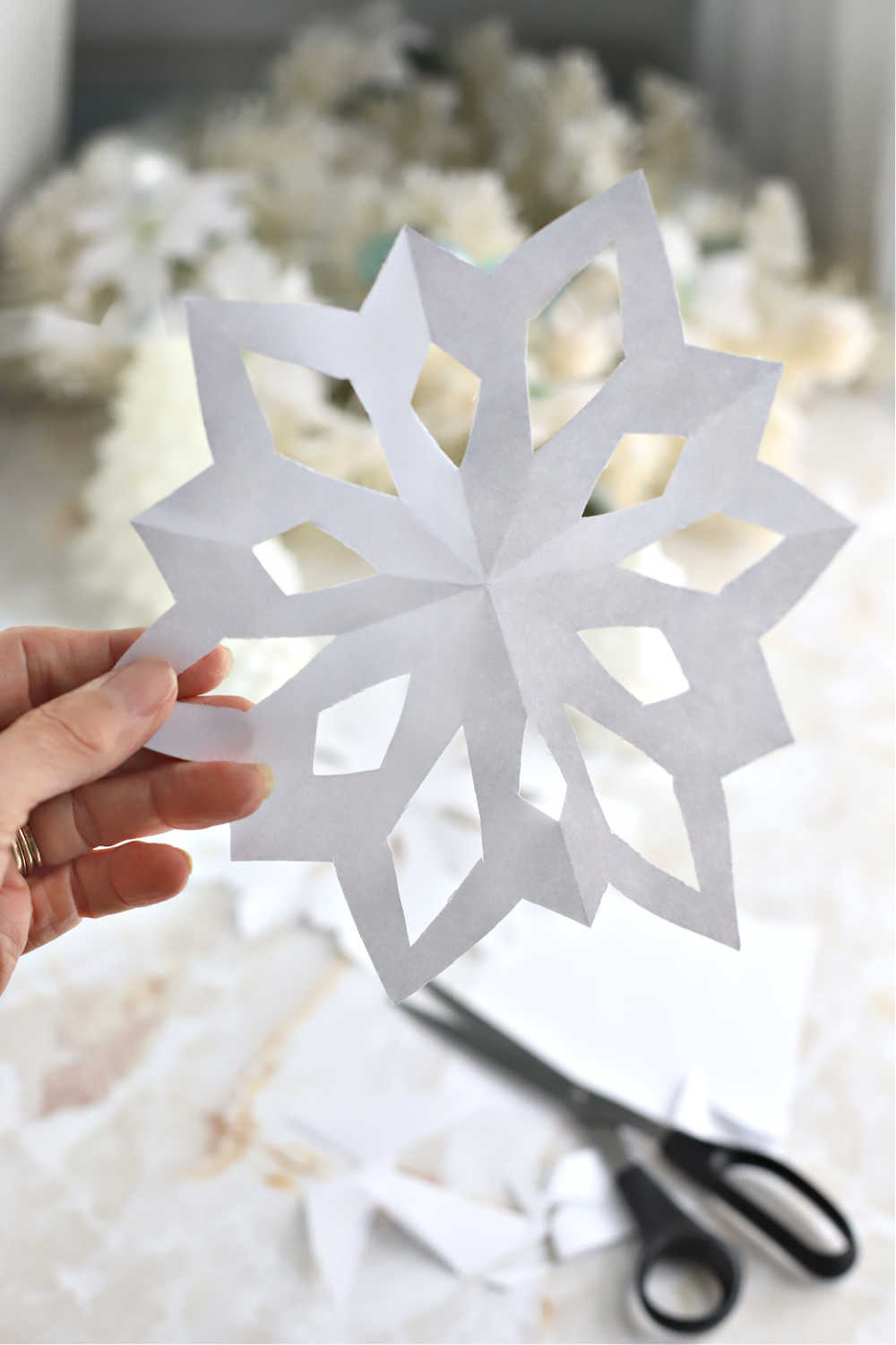 Lovely paper snowflakes.