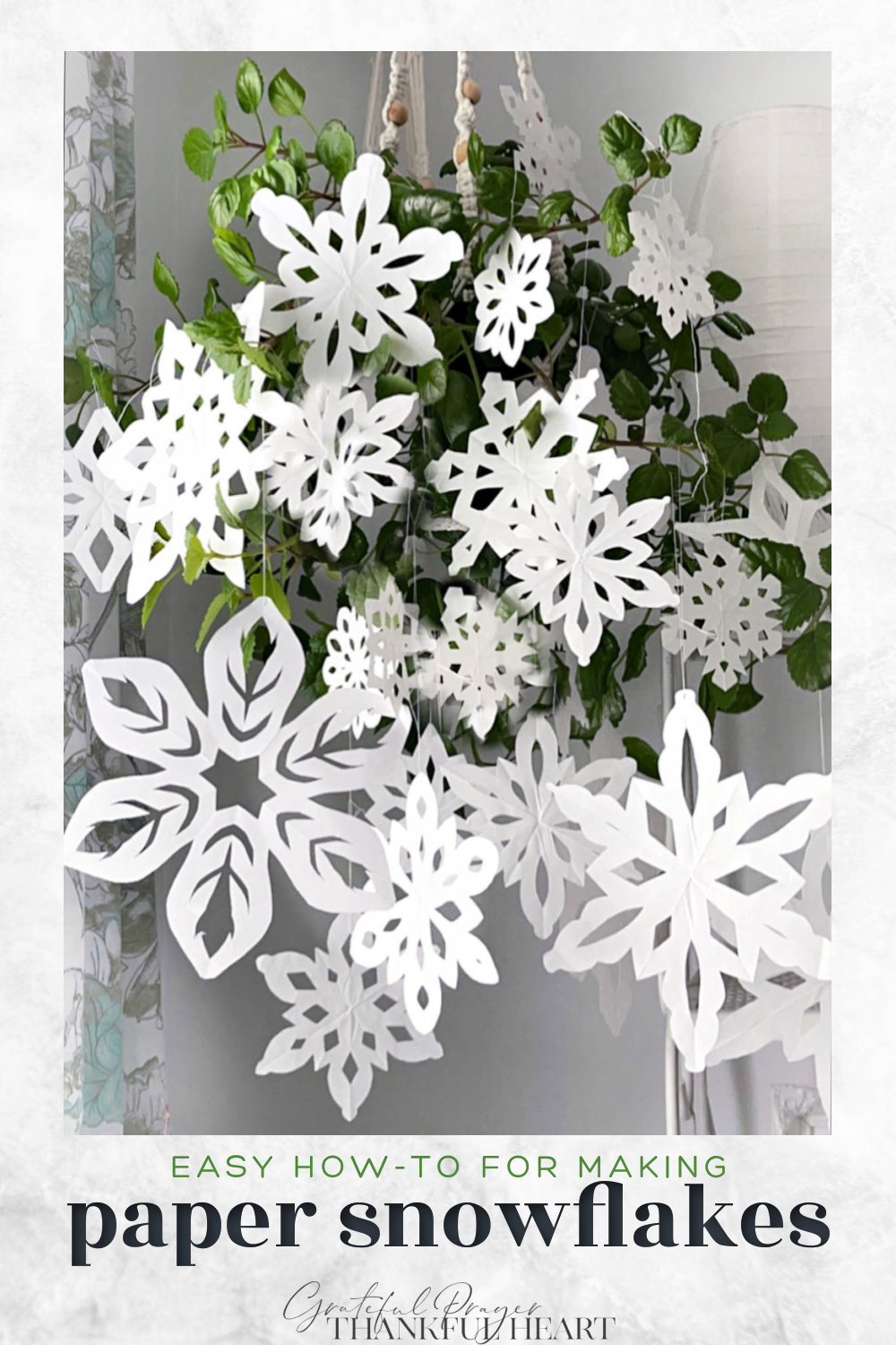 Simple how-to for paper snowflakes. Fun and easy craft for kids. Great winter project using scissors. Decorative for classroom and home.